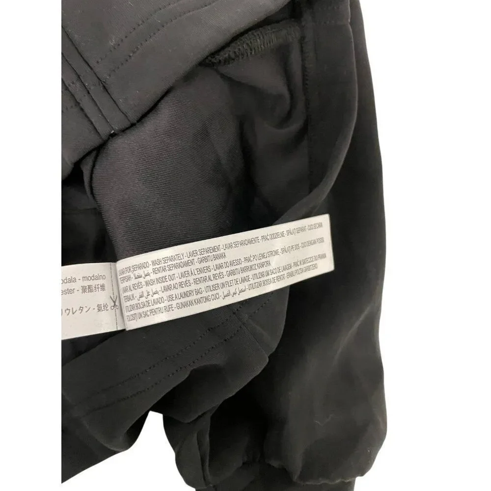 Oysho Womens Jacket XS Black High Neck full Zip Adjustable Waist 0540/791 NWT